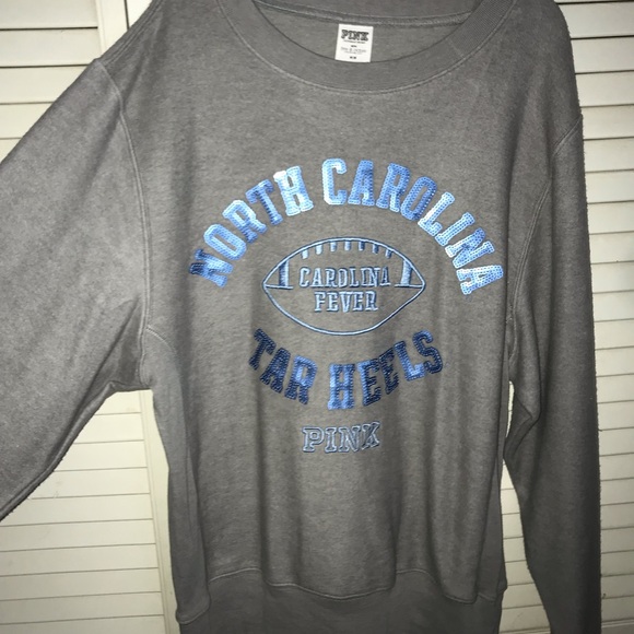 PINK Victoria's Secret Tops - pink brand unc football sweatshirt